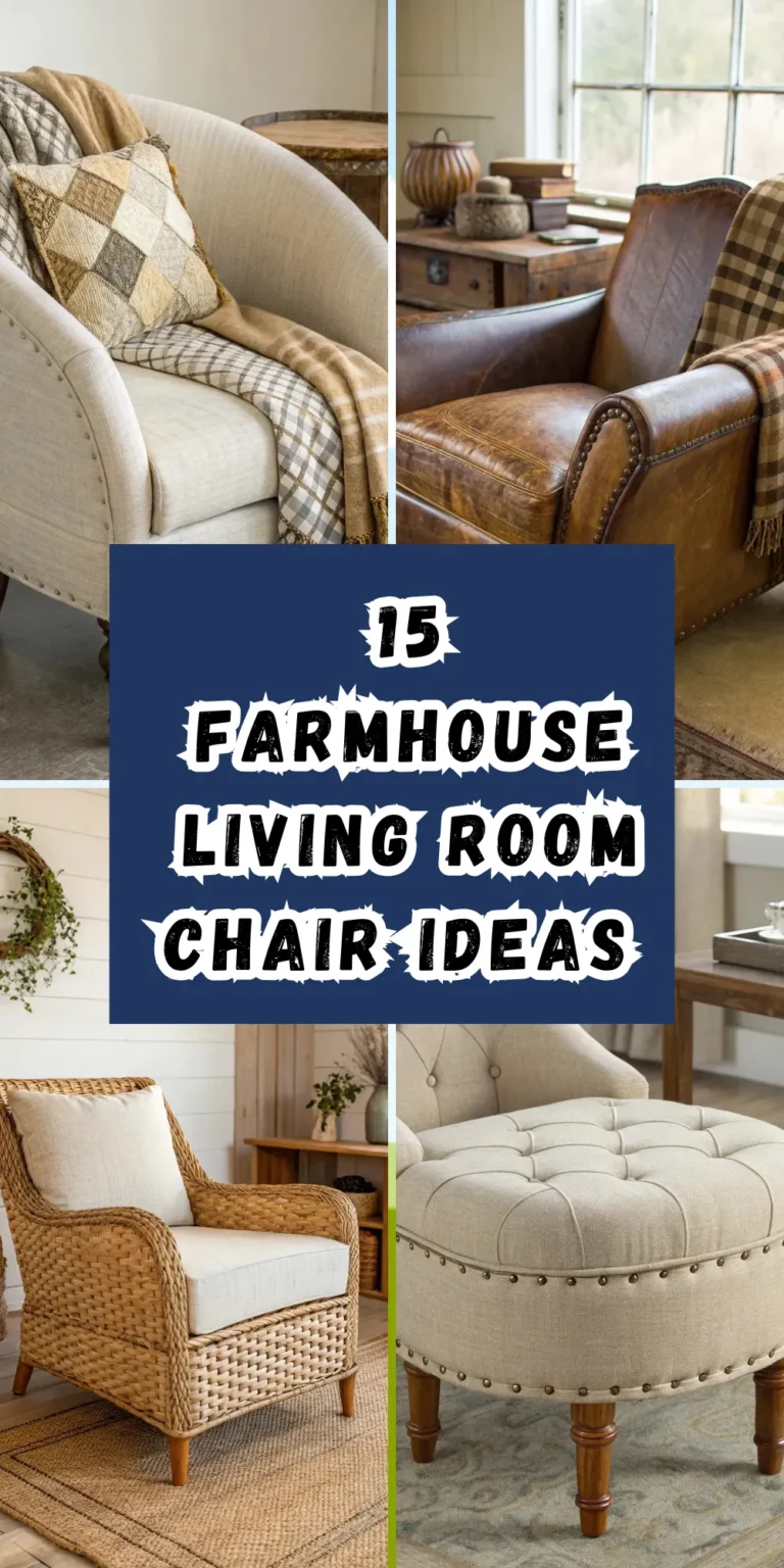 15 Farmhouse Living Room Chair Ideas for a Cozy Space
