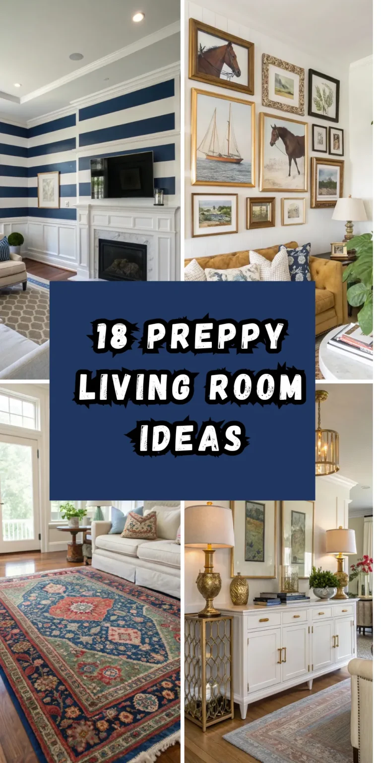 18 Preppy Living Room Ideas for a Cheerful Space