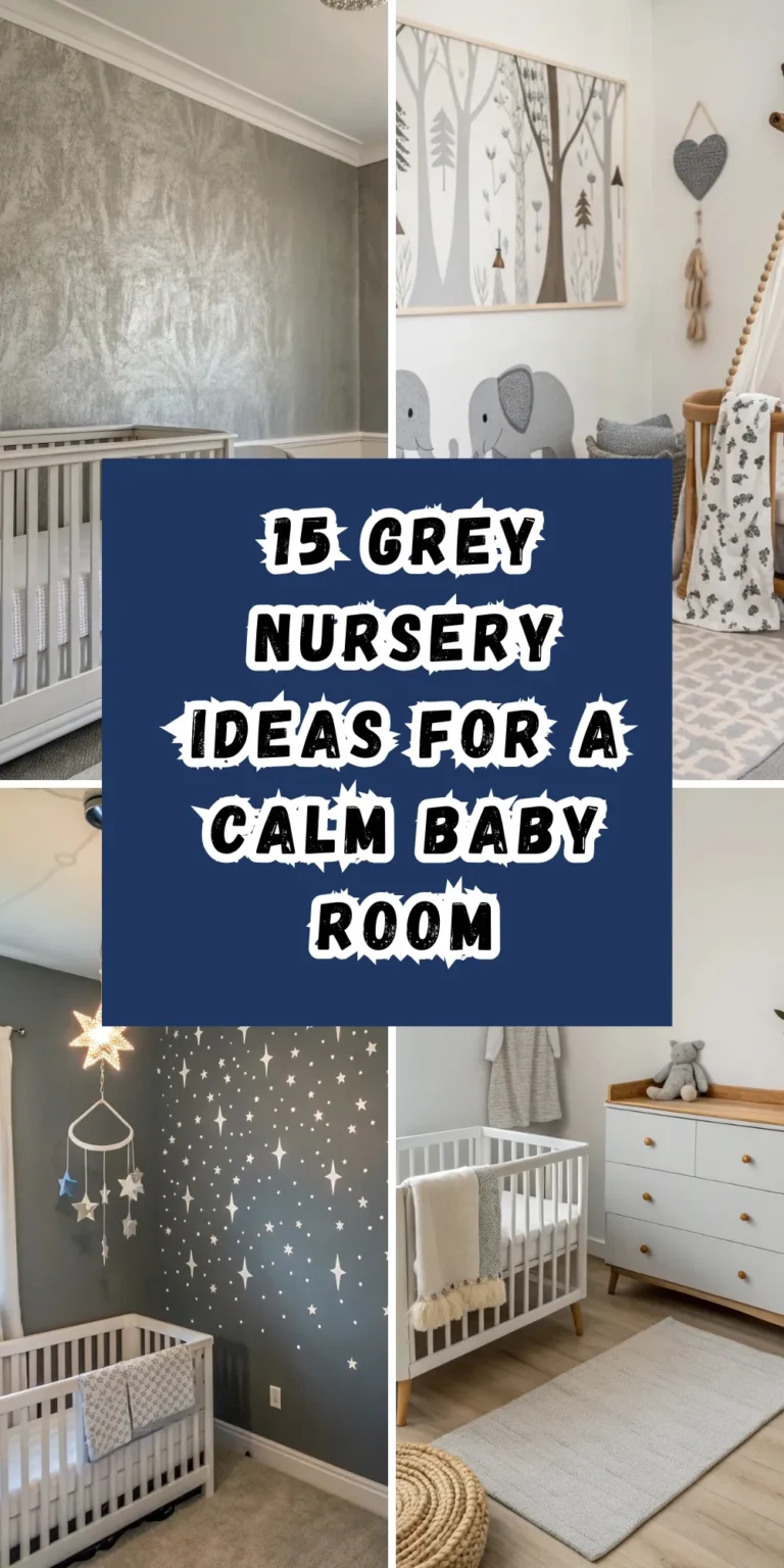 Transform Your Baby’s Space: 15 Grey Nursery Ideas for a Calm Baby Room