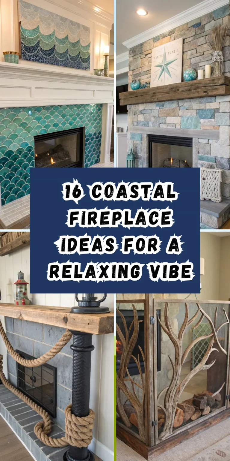 16 Coastal Fireplace Ideas for a Relaxing Vibe