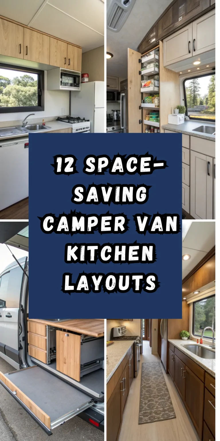 12 Space-Saving Camper Van Kitchen Layouts You’ll Love