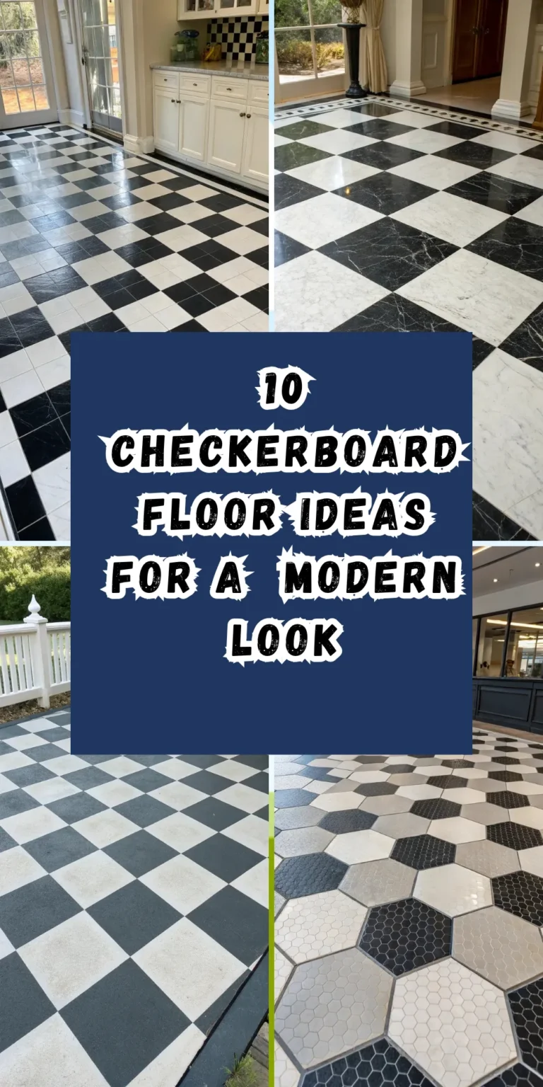 10 Checkerboard Floor Ideas for a Stylish Modern Classic Look